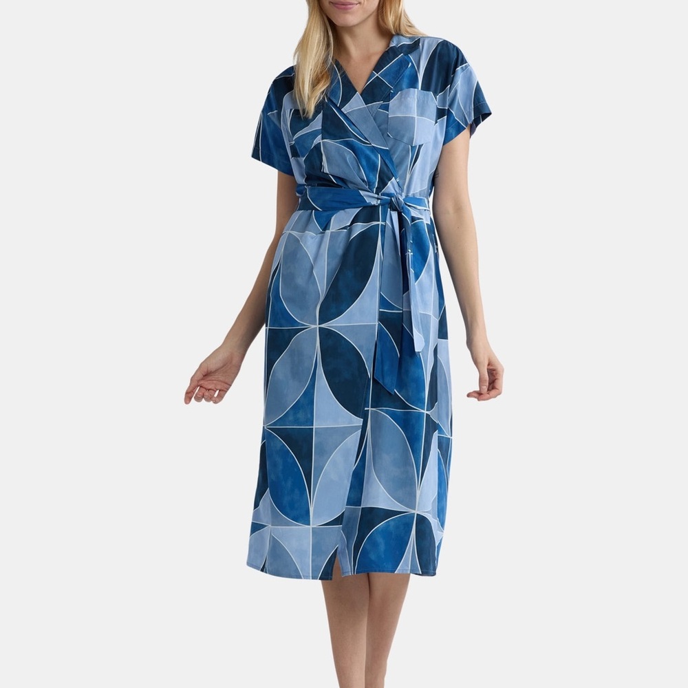 Time and Tru Women's Wrap Shirt Dress